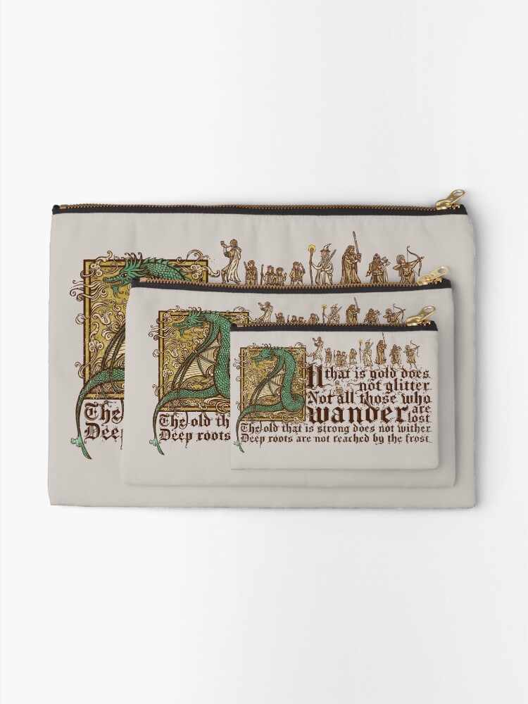 Alternate view of All that is gold does not glitter Zipper Pouch