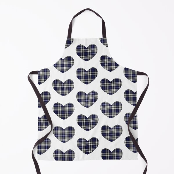 Item preview, Napier Modern Tartan Heart | Scottish | Cute Blue Tartan on White designed and sold by cutetartanshop.