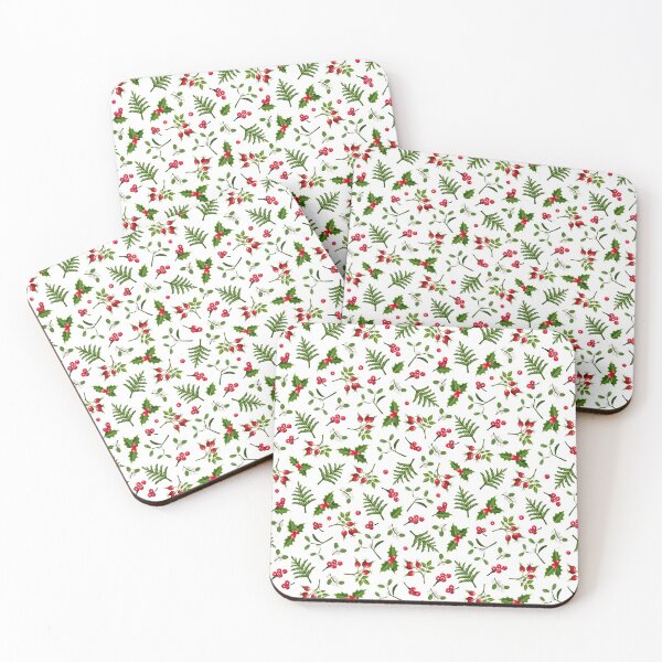 Item preview, Christmas floral pattern designed and sold by Naddya.