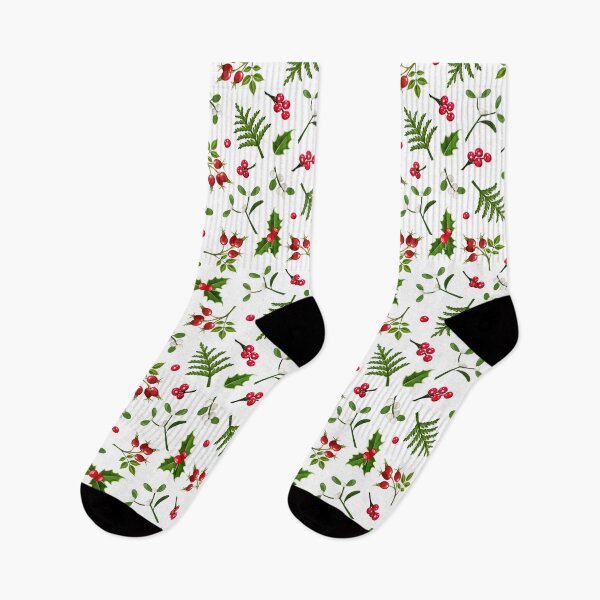Item preview, Christmas floral pattern designed and sold by Naddya.