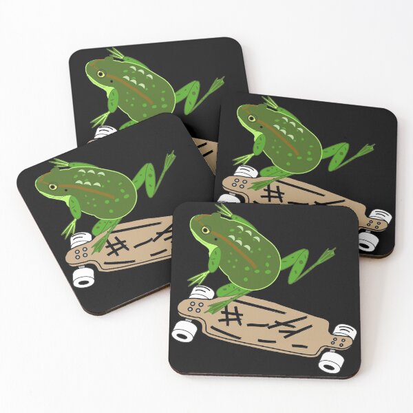 Item preview, Frog on Skateboard Jumping designed and sold by Graykat.