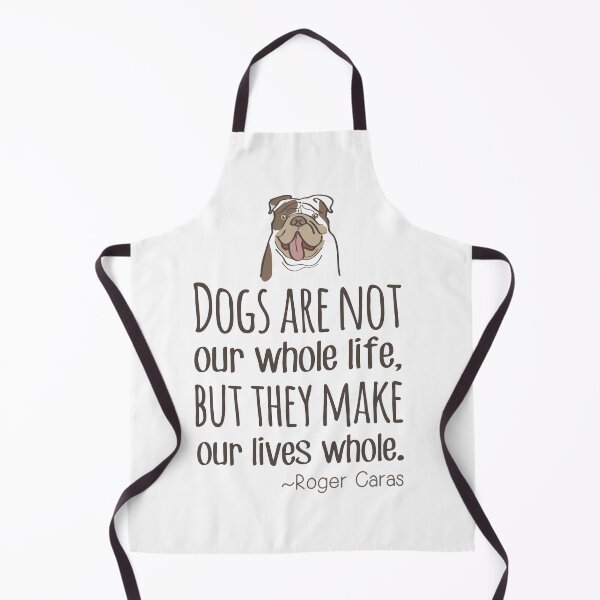 Item preview, Dog quote - dogs make our lives whole - with Bulldog - dog love - English Bulldog gift designed and sold by smooshfaceutd.