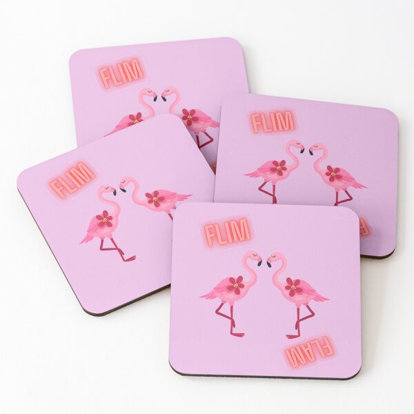 Item preview, FLIM FLAM PINK FLAMINGOS designed and sold by garhoud.