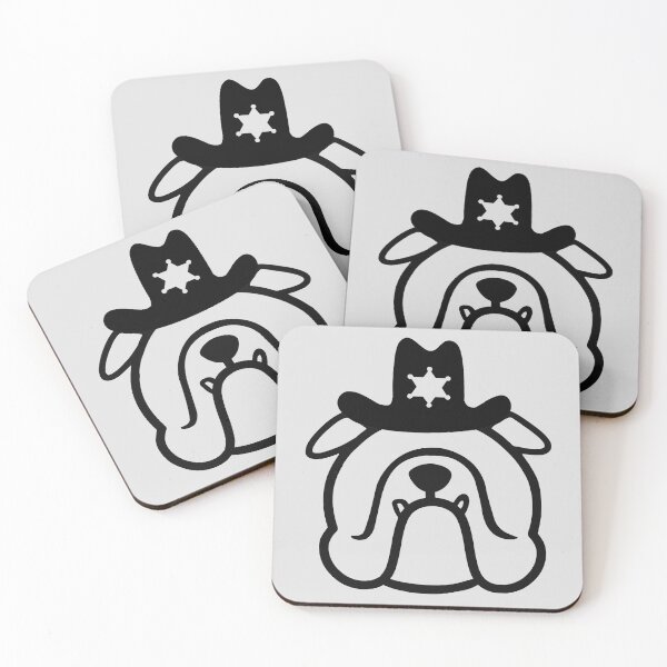 Item preview, English Bulldog Sheriff  - Bully dog gift - Bulldog gifts - Bulldog mascot - Bulldogs designed and sold by smooshfaceutd.