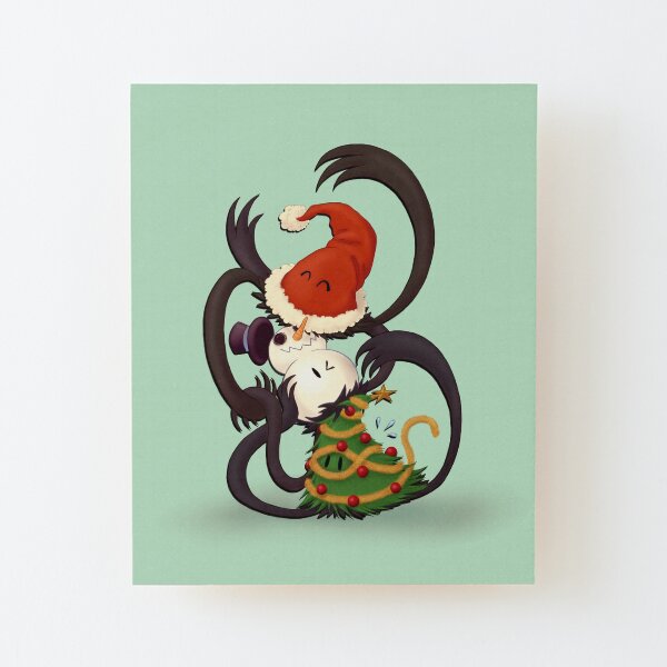 Festive Mimics Wood Mounted Print