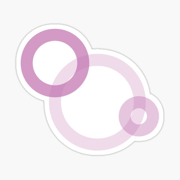 "70' Style purple ring decor." Sticker for Sale by arkikoba Redbubble