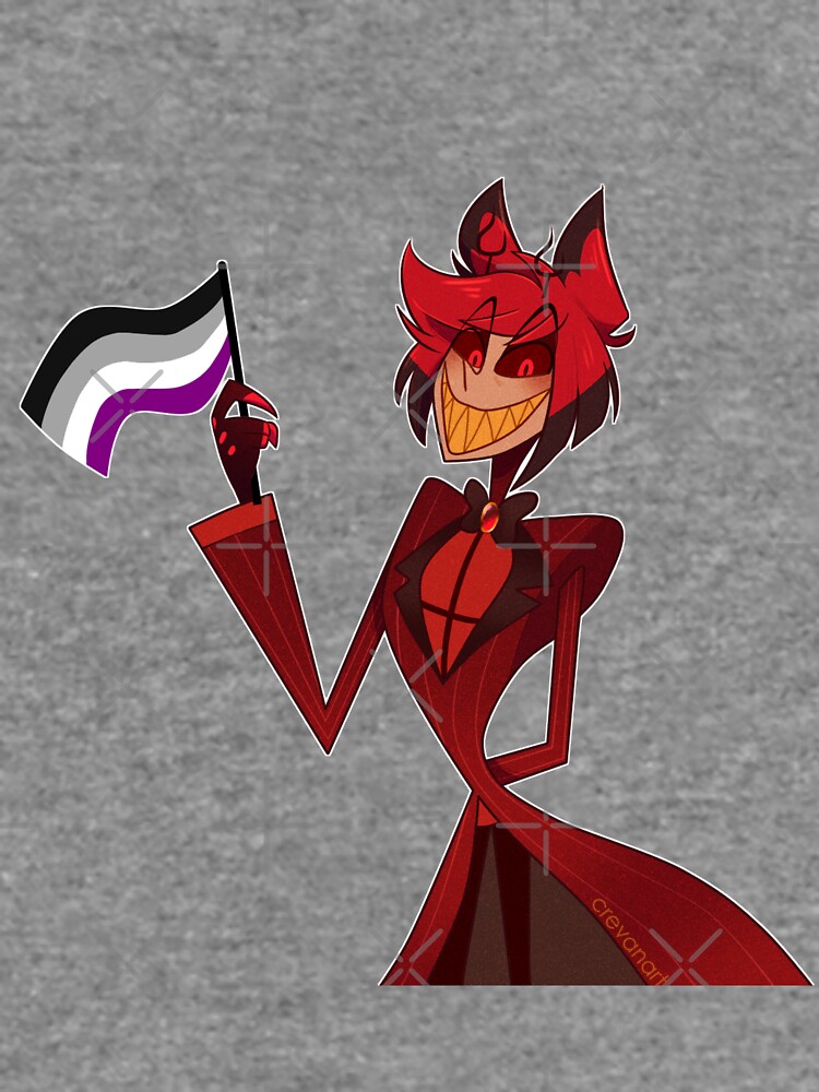 Hazbin Hotel Alastor Asexual Pride Lightweight Sweatshirt For Sale By Crevanart Redbubble