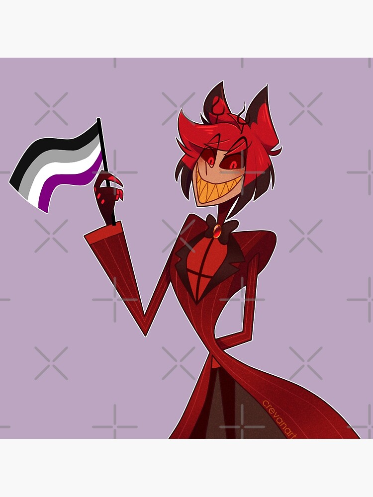 Hazbin Hotel Alastor Asexual Pride Canvas Print By Crevanart