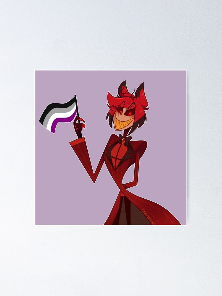 Hazbin Hotel Alastor Asexual Pride Poster For Sale By Crevanart Redbubble