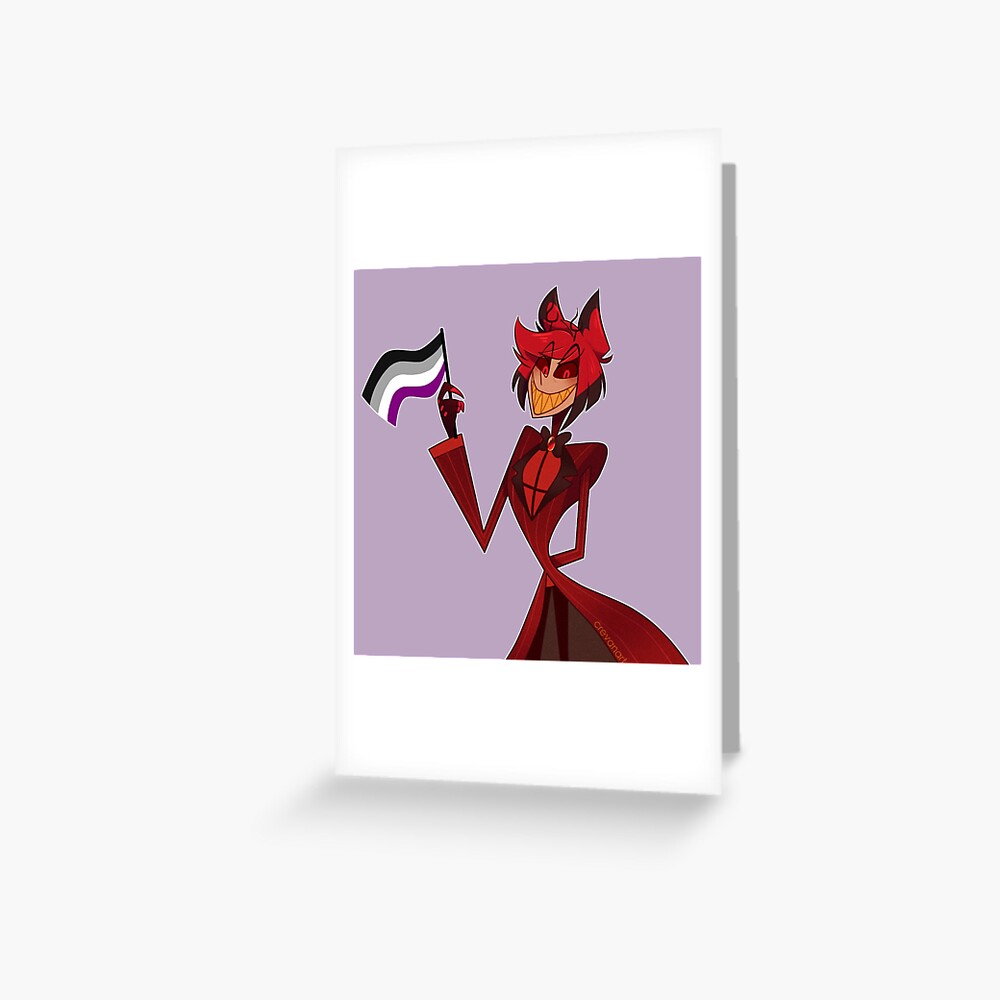 Tarjetas De Felicitación Hazbin Hotel Alastor Orgullo Asexual De Crevanart Redbubble