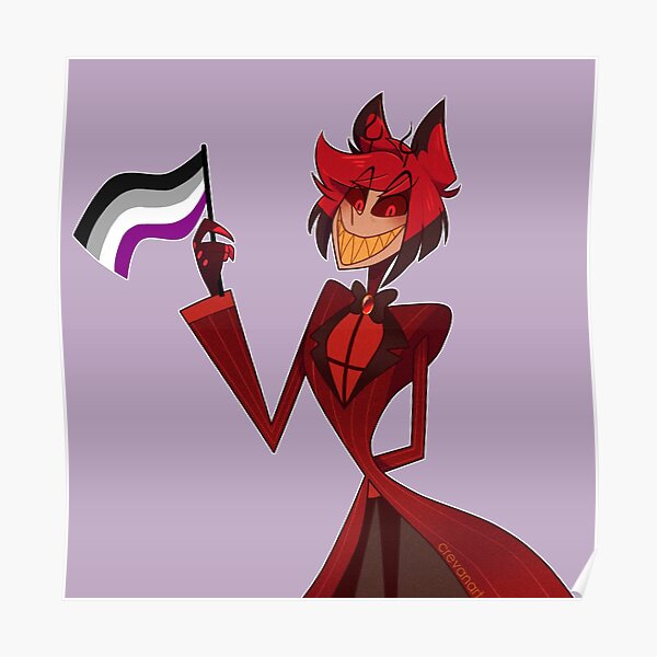 Hazbin Hotel Alastor Asexual Pride Poster For Sale By Crevanart Redbubble