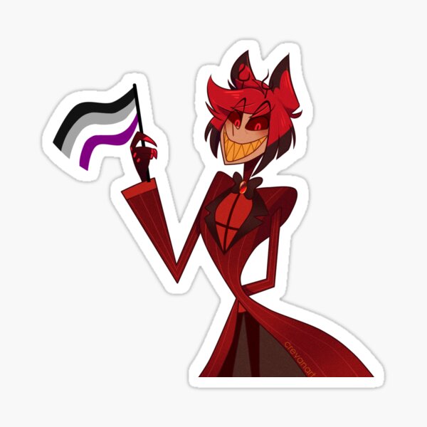 Hazbin Hotel Alastor Asexual Pride Sticker For Sale By Crevanart My Xxx Hot Girl 