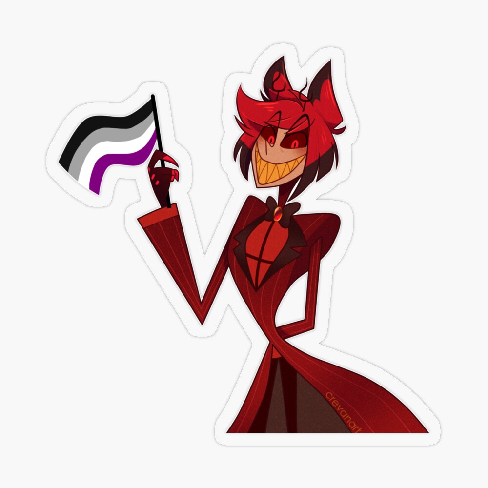 Hazbin Hotel Alastor - Asexual pride