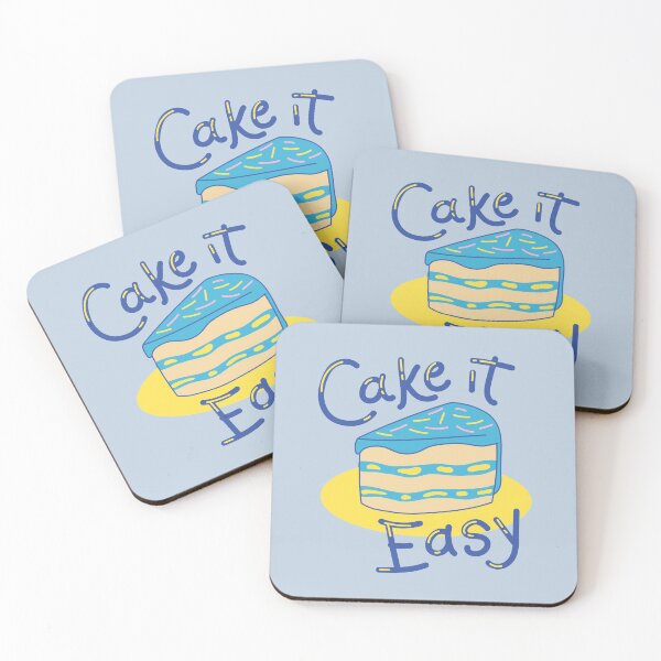 Item preview, Cake It Easy Romantic Funny Pun designed and sold by FitFabFunny.