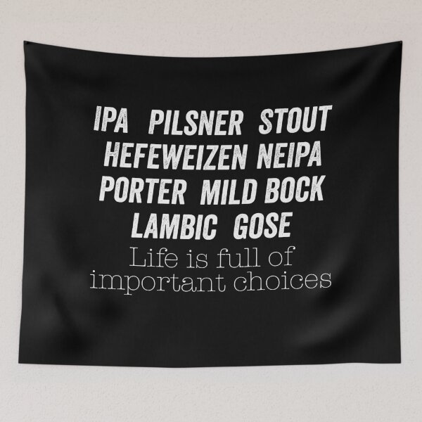Item preview, Life is full of important choices designed and sold by Craftaholic.