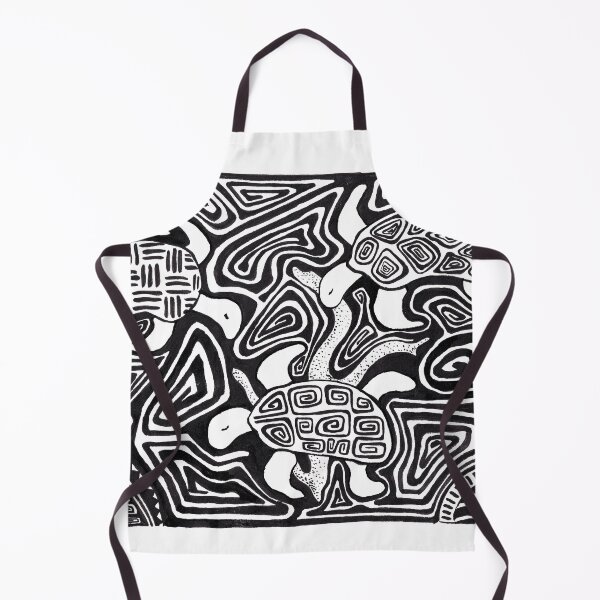 Item preview, Mola Turtles - Black Ink designed and sold by VeronArtLab.