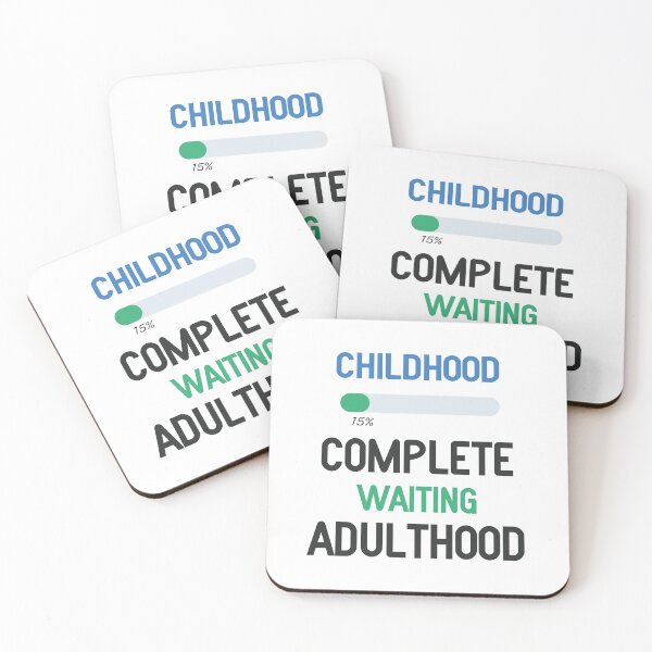 Item preview, Adolescance 15th Birthday Gift || Childhood Complete waiting Adulthood White designed and sold by Freefay.