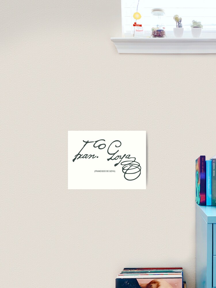 Goya - Signature | Art Print