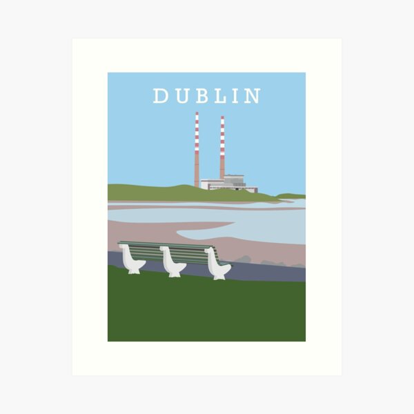 Item preview, Dublin Beach Illustration designed and sold by IrishItalianGuy.