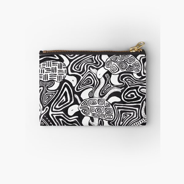 Item preview, Mola Turtles - Black Ink designed and sold by VeronArtLab.