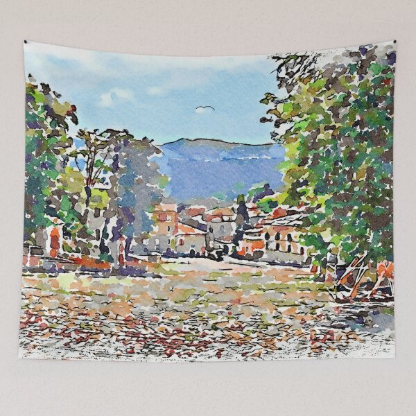 Item preview, L'Aquila: flight of steps and cityscape designed and sold by Giuseppe Cocco.