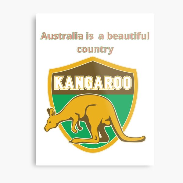 Beautiful kangaroo is an Australian animal Metal Print
