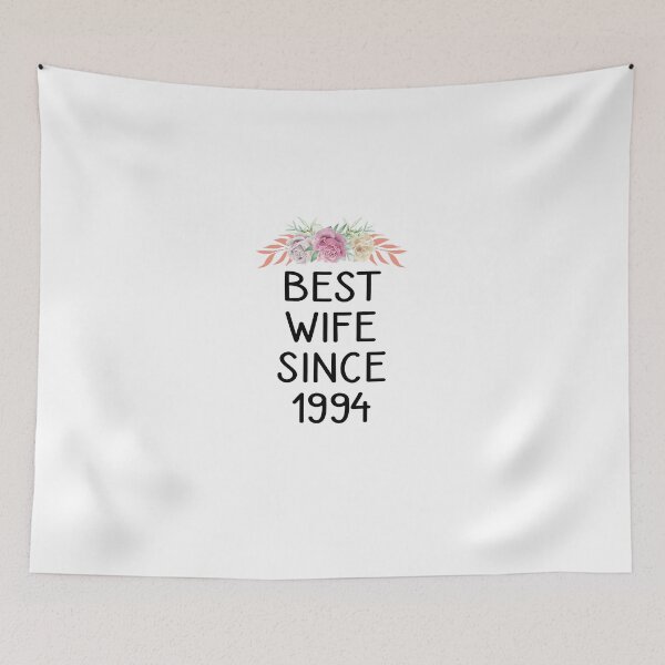 Item preview, Best Wife Since 1994 Funny Wedding Anniversary Gifts From Husband floral Design designed and sold by Chamssou.