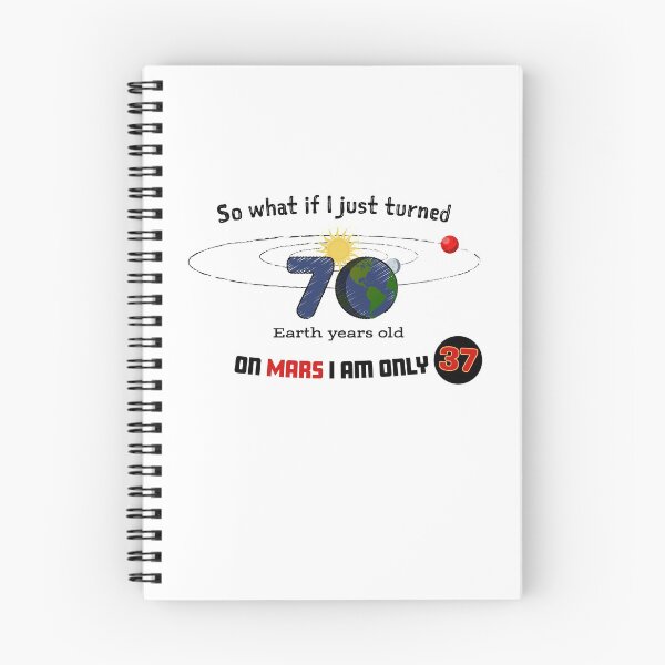 Item preview, Funny Milestone 70th Birthday Gift On-Mars humorous WHITE designed and sold by James-Kaft.