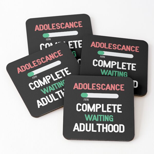 Item preview, Adolescance 15th Birthday Gift || Childhood Complete waiting Adulthood Black 2 designed and sold by Freefay.