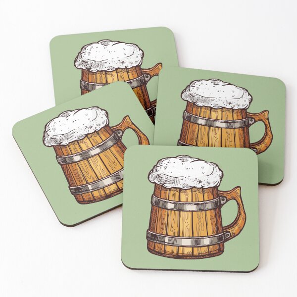 Item preview, Beer In A Wooden Mug designed and sold by NewWorldIsHere.