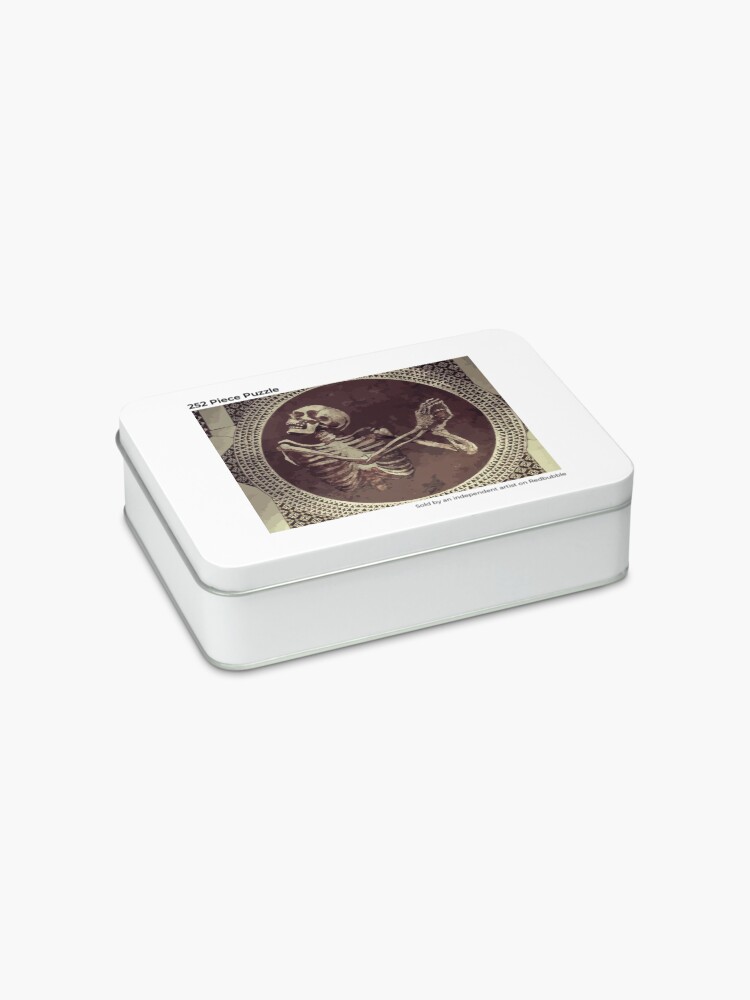 Alternate view of Hannibal: Dancing Skull + Skeleton Mosaic Jigsaw Puzzle