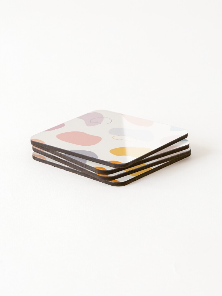 Thumbnail 4 of 5, Coasters (Set of 4), Abstract Cow Pattern designed and sold by RafaelFagulha.