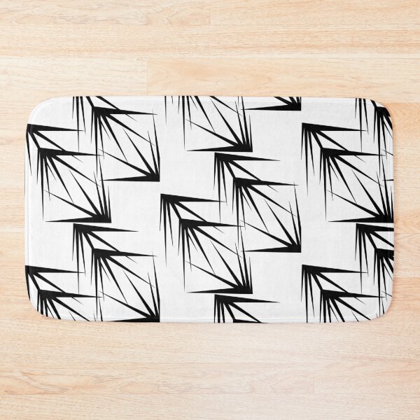 Item preview, Black & white art - Jagged edges in bold black and white pattern designed and sold by thecheekypixel.