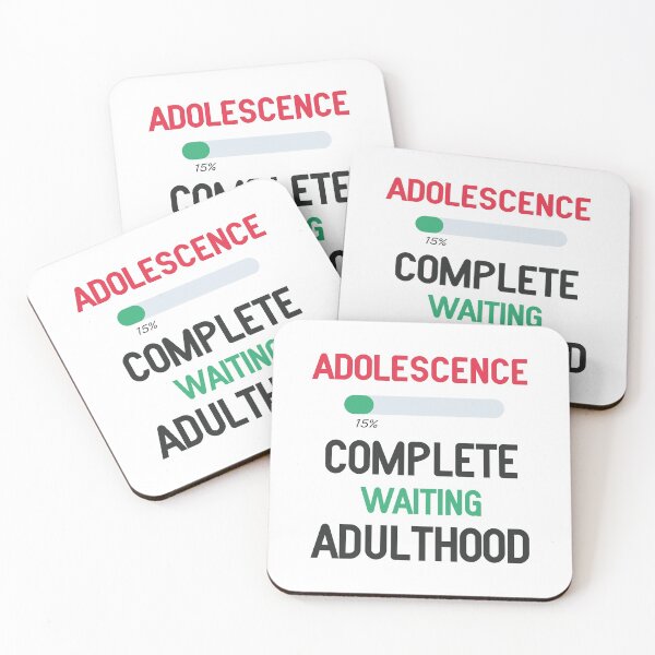 Item preview, Adolescance 15th Birthday Gift || Childhood Complete waiting Adulthood White 2 designed and sold by Freefay.