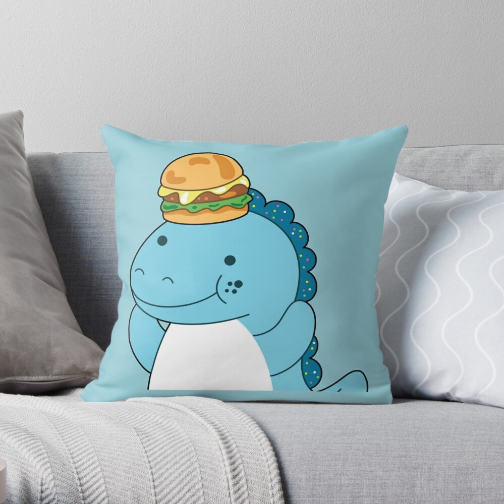 "Moriah Elizabeth cousin derp the dinosaur" Throw Pillow by