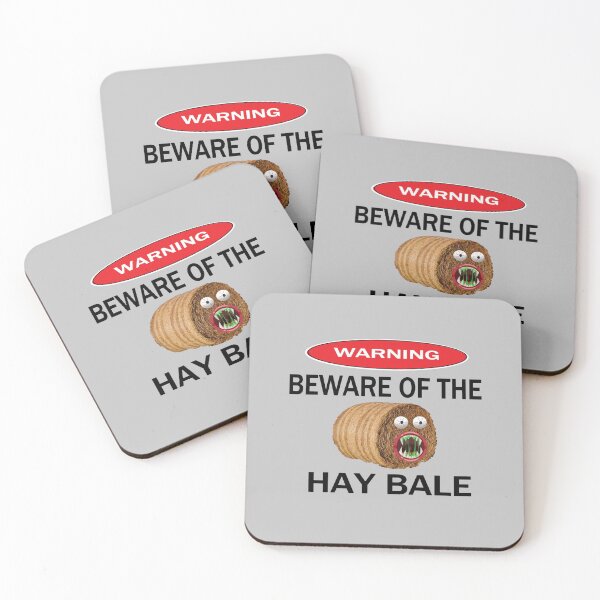 Item preview, WARNING BEWARE OF THE HAY BALE (GREY) designed and sold by onemoormove.