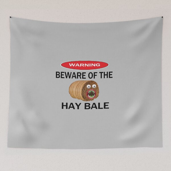 Item preview, WARNING BEWARE OF THE HAY BALE (GREY) designed and sold by onemoormove.