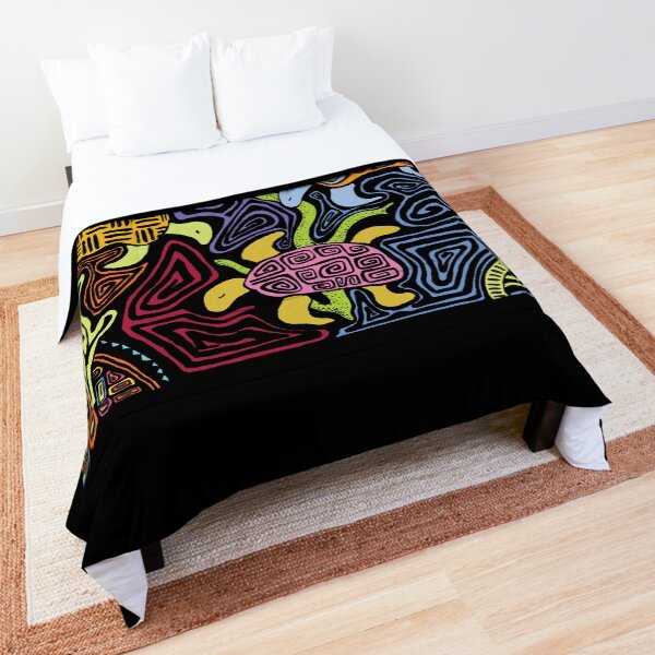 Mola Turtles - Colorful Comforter