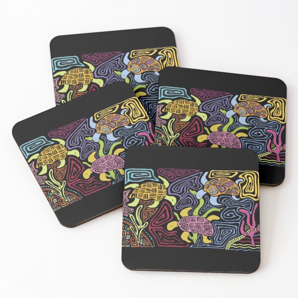 Item preview, Mola Turtles - Colorful designed and sold by VeronArtLab.