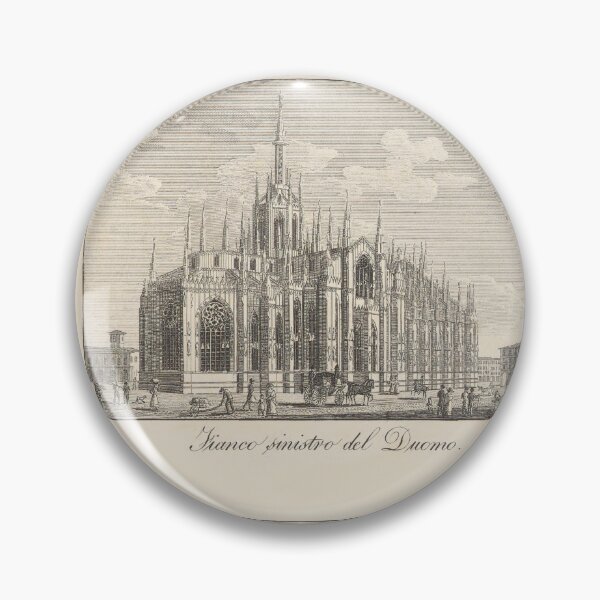 Item preview, Vedute di Milano - Views of Milan by Carolina Lose - 19th century Italien steel engraving designed and sold by Vintage-TM.