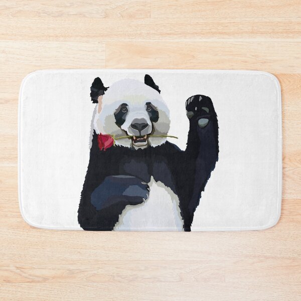 Item preview, The dancing panda with a rose in the mouth designed and sold by movejulie.