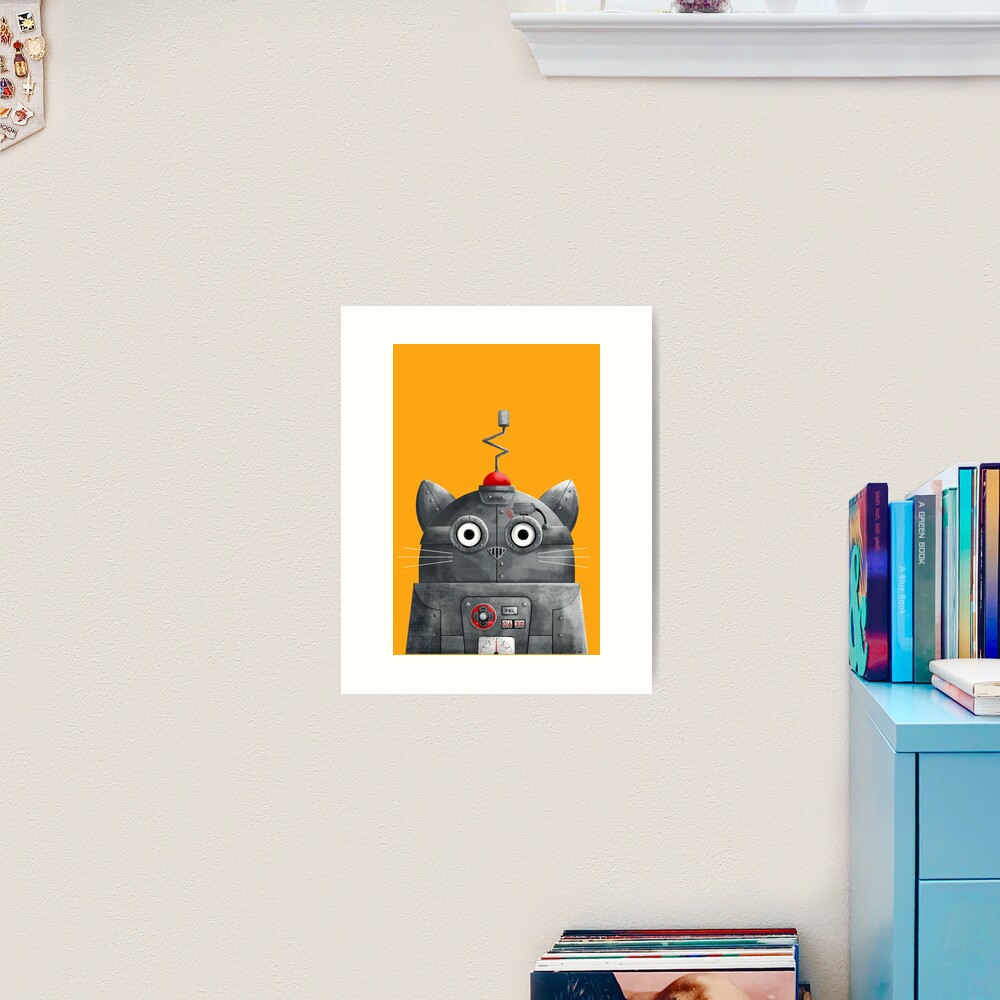 Cat Robot - C.A.T. Art Print