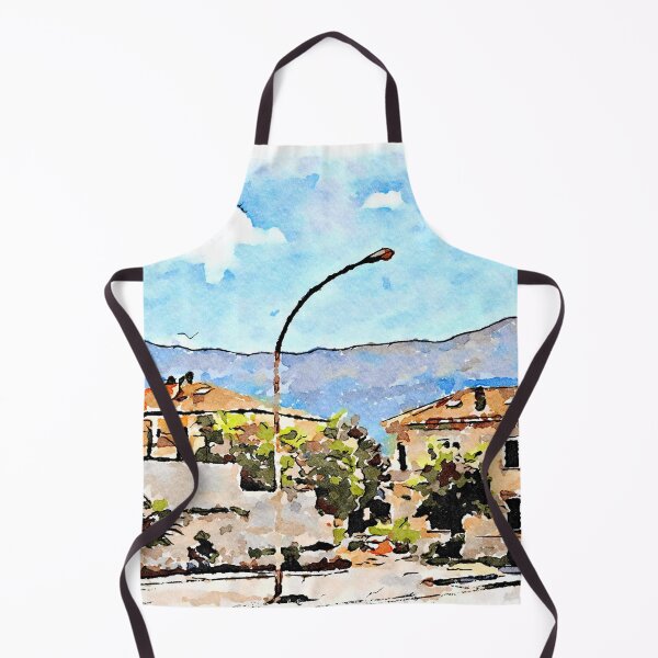 Item preview, L'Aquila: lampost with buildings and mountains designed and sold by Giuseppe Cocco.