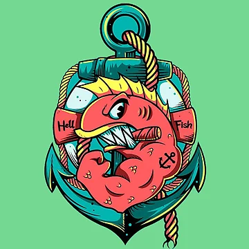Artwork thumbnail, Angry Fish by Cotton vibe