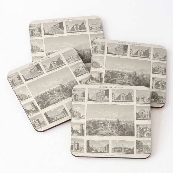 Item preview, Vedute di Milano - Views of Milan by Carolina Lose - 19th century Italien steel engraving designed and sold by Vintage-TM.