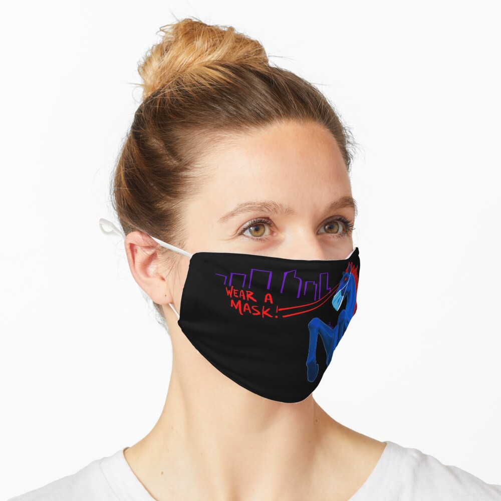 Blucifer Says Wear A Mask! Mask