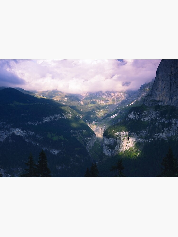 Thumbnail 3 of 3, Canvas Print, Lilac Sunset in the Mountains designed and sold by Mallorn.
