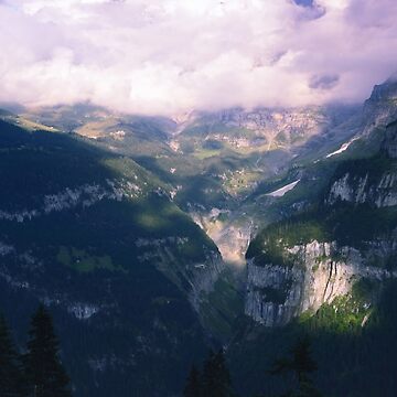 Artwork thumbnail, Lilac Sunset in the Mountains by Mallorn