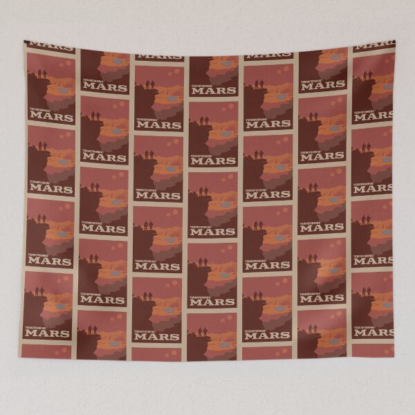 Item preview, Terraforming Mars Board Game - Minimalist Travel Poster Style - Gaming Art - Board Games designed and sold by MeepleDesign.
