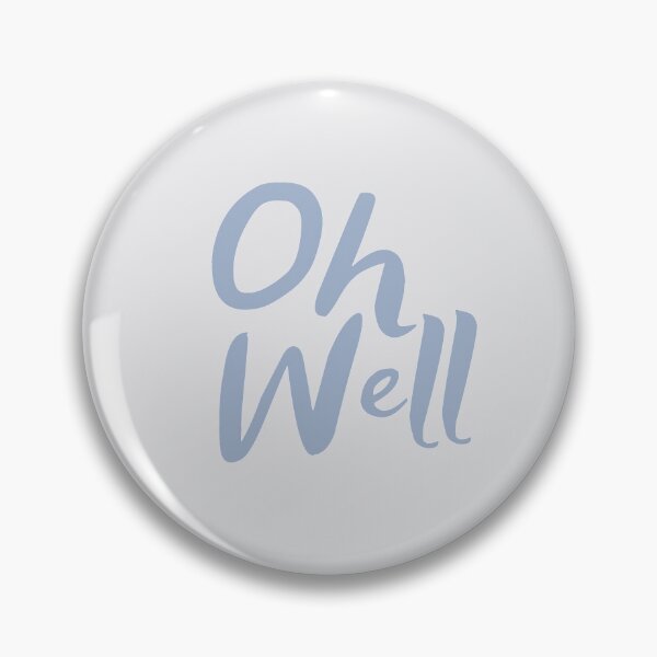 Item preview, Oh Well typography in blue color designed and sold by Abbara.